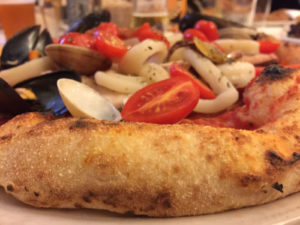 pizza ai frutti di mare del Lipen